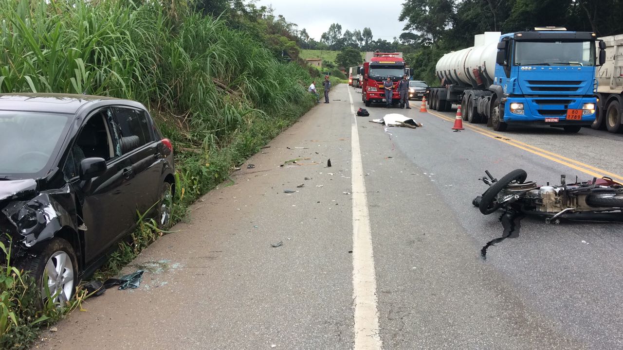 Motociclista morre em acidente próximo ao Gauchão, na BR-381
