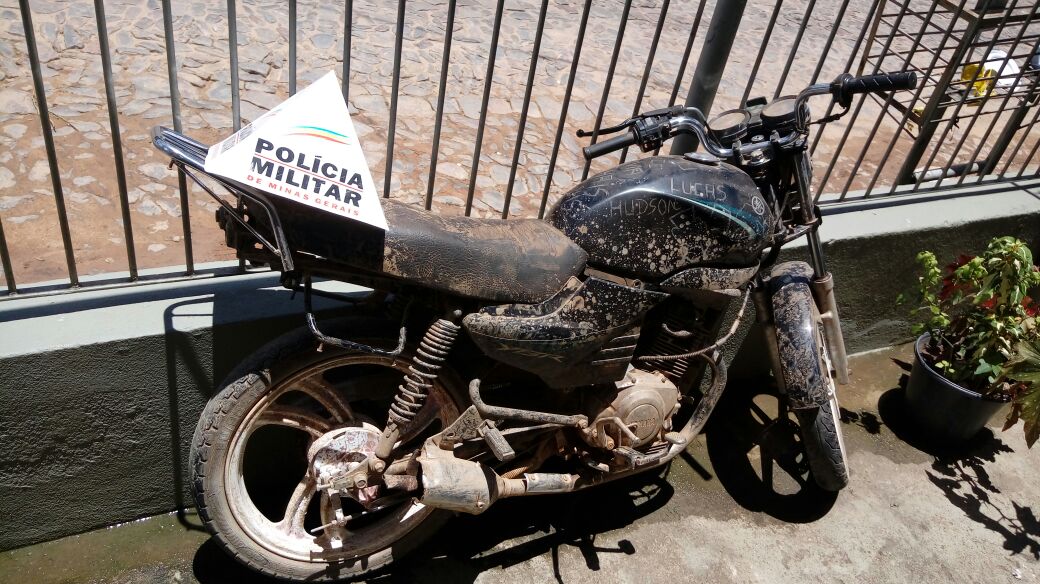 Moto roubada no Vale do Aço é encontrada em Ferros