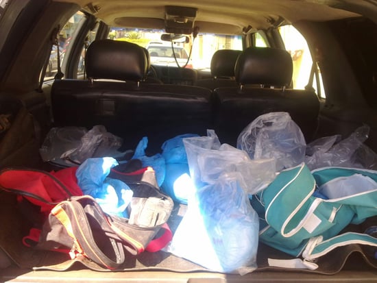 Polícia apreende 37,65 quilos de cocaína em três bolsas no Praia