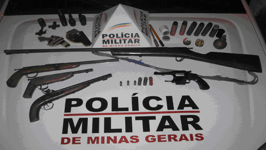 Operação Patrulha Rural em Ferros apreende 5 armas de fogo