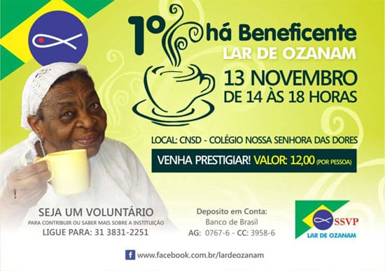 Lar do Ozanam realiza 1º chá Beneficente