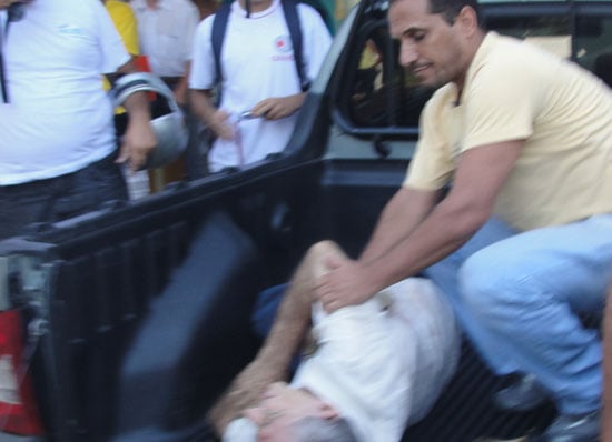 Homem atira contra próprio corpo em posto de combustível