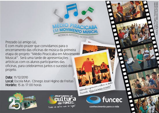 Amepi encerra o Projeto “O Médio Piracicaba em Movimento Musical”