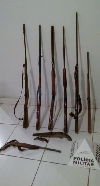 Polícia Militar apreende nove armas de fogo em Itauninha; quatro pessoas são presas