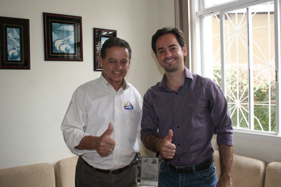 Ronaldo e Neidson visitam redação de DeFato