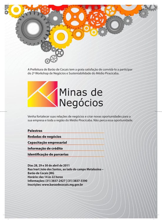 Barão de Cocais se prepara para sediar o II Workshop de Negócios e Sustentabilidade do Médio Piracicaba