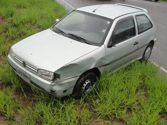 Acidente no trevo do bairro Chapada