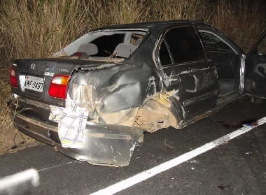 Uma pessoa morre e cinco ficam feridas em acidente próximo ao Vale do Cisne