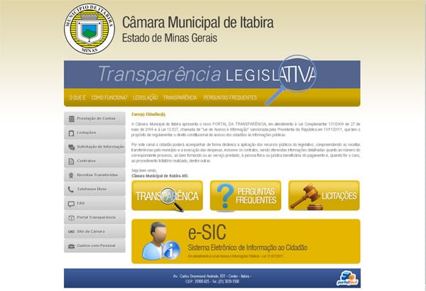 Presidente diz que Câmara dá “passo à frente” com Portal da Transparência