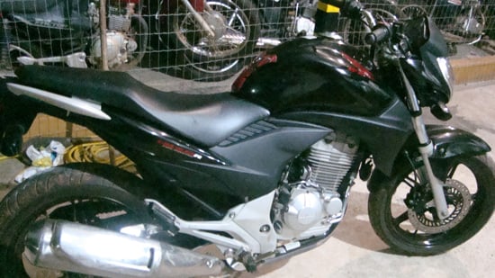 PM recupera moto roubada em Barão de Cocais