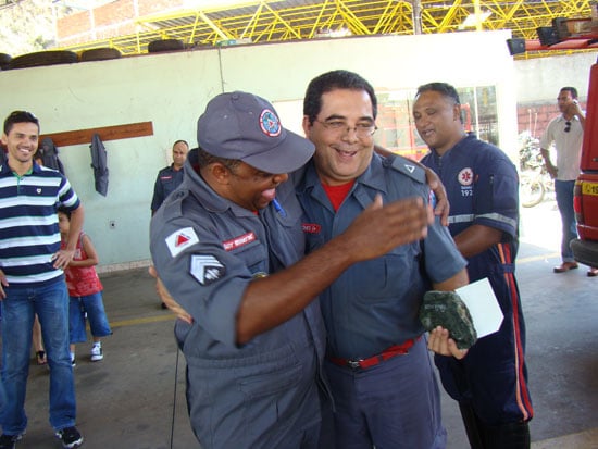 Sub-tenente Marques do Corpo de Bombeiros é homenageado pela sua aposentadoria