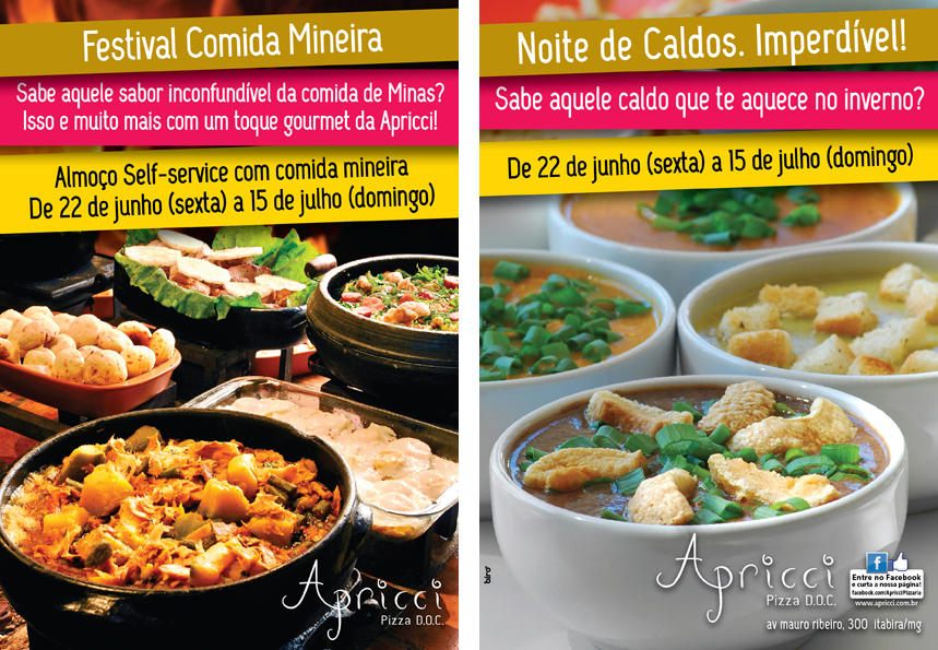 Apricci promove Festival de Comida Mineira
