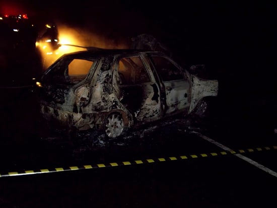 Motorista morre carbonizado em acidente próximo a São Domingos do Prata