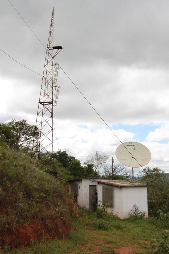 Furto na torre de transmissão interrompe sinal de TV em Monlevade