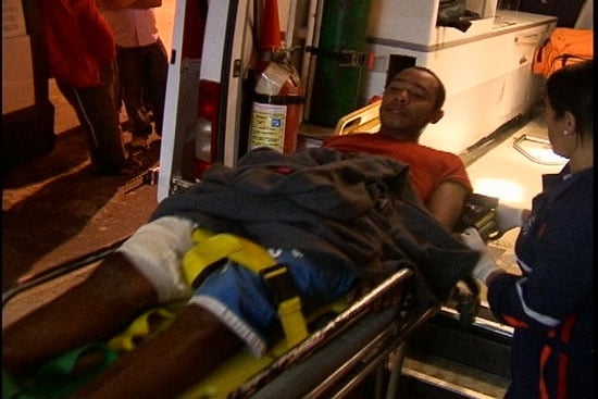 Homem leva tiro no Madre Maria de Jesus e fica exaltado com a chegada do Samu