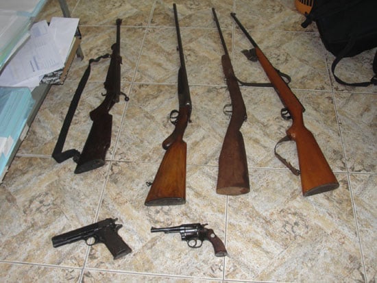 Polícia recupera armas furtadas e apreende três acusados em Barão de Cocais