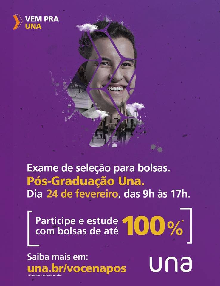 Una realiza ação exclusiva de oferta de bolsas de estudo para pós-graduação