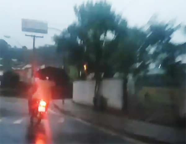 Bombou na web: o itabirano que definitivamente não queria se molhar