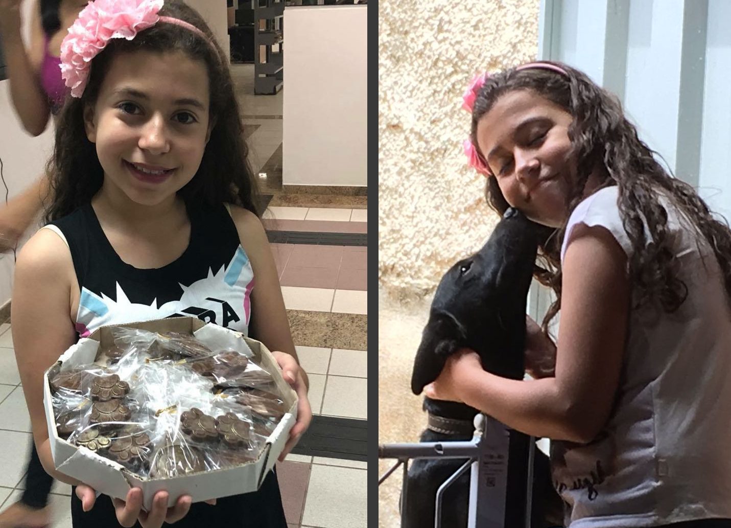 Menina de 10 anos vende chocolates para ajudar animais abandonados em Itabira