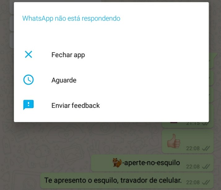 Bug do esquilo que trava o celular viraliza no WhatsApp