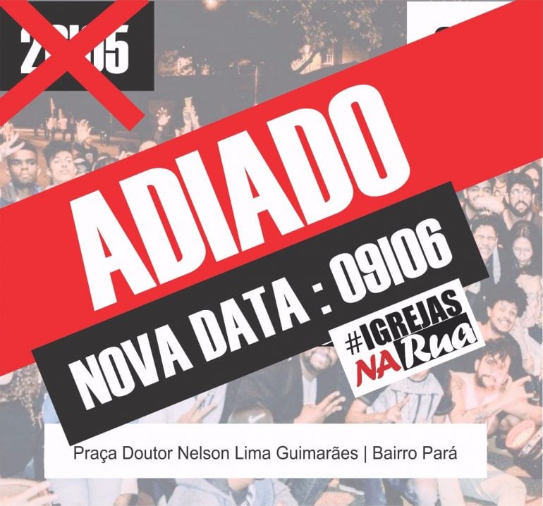 Organização do ‘Igrejas na rua’ adia data do evento em Itabira