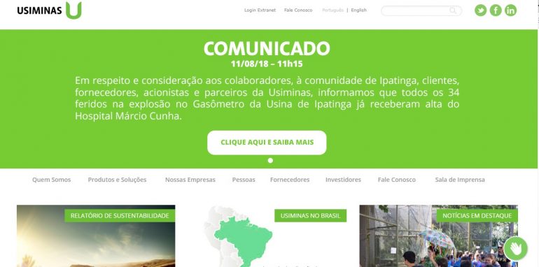Pessoas feridas na explosão do gasômetro em Ipatinga já tiveram alta