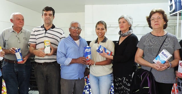 Leite arrecadado no Festival de Inverno é entregue a entidades itabiranas