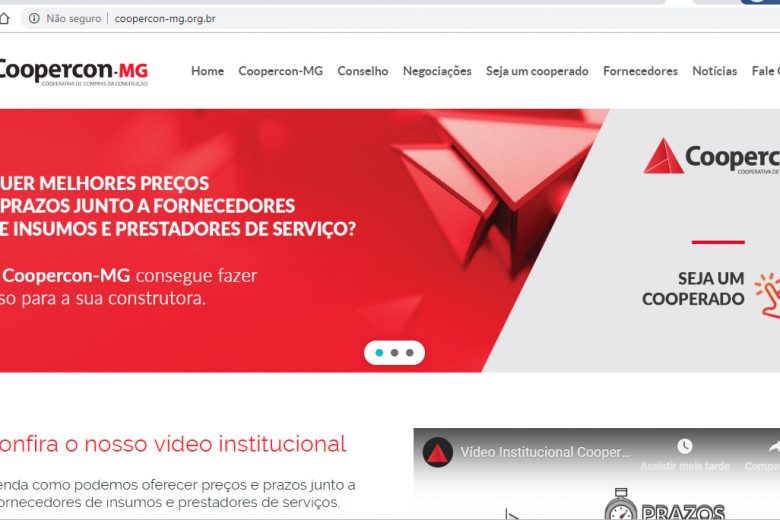 Cooperativa da construção civil lança site com as negociações realizadas
