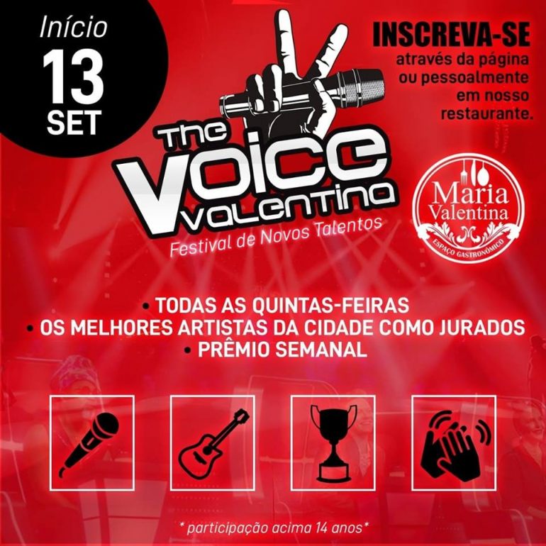 Maria Valentina Gastronomia realiza “The Voice Valentina”: festival de talentos