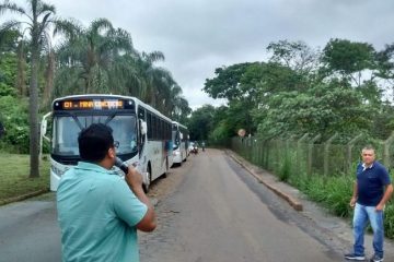 Metabase faz ato em minas da Vale e paralisa ônibus de trabalhadores