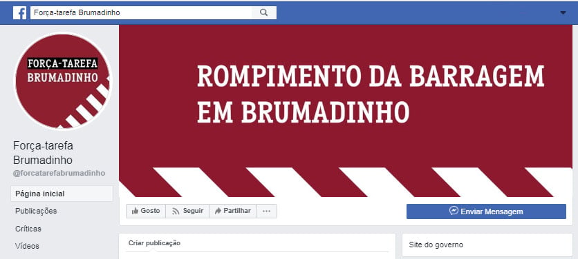 Força-tarefa cria página no Facebook para informar atingidos por barragens