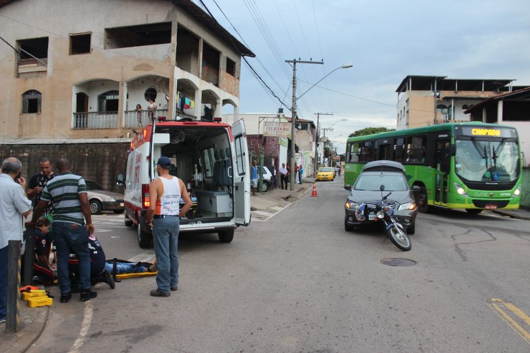 Acidente deixa motoqueiro ferido em Itabira