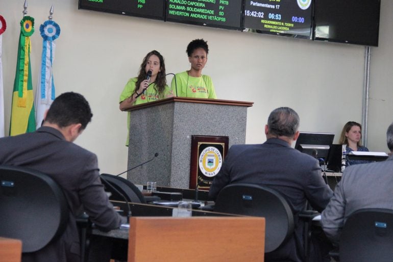 Parlamento Jovem apresenta relatório durante reunião da Câmara