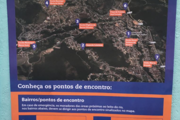 Rota de fuga e pontos de encontro são sinalizados em Barão de Cocais