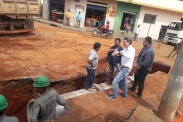 Ruas de Barão de Cocais recebem obras de infraestrutura