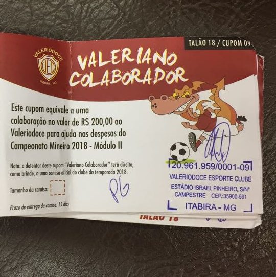 Valério vende cartão de colaborador para ajudar na campanha da Terceirona