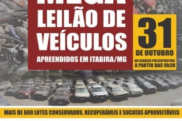 Leilão de veículos apreendidos disponibiliza 688 lotes para arremate