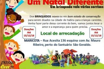 Campanha arrecada brinquedos para entregar no Natal