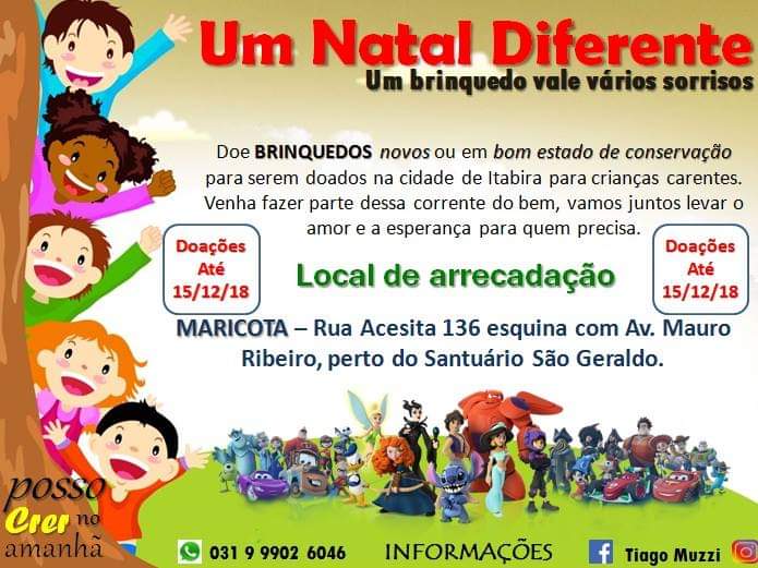 Campanha arrecada brinquedos para entregar no Natal