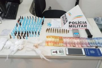 Policia Militar apreende drogas e munições em Itabira