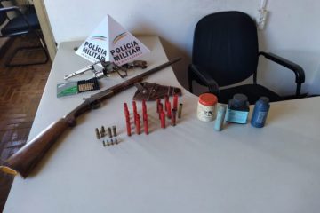 Polícia Militar prende homem por porte ilegal de armas em São Gonçalo do Rio Abaixo