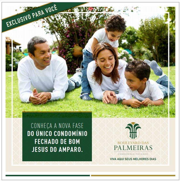 Condomínio Boulevard das Palmeiras aposta em bem estar e qualidade de vida para moradores com lotes a partir de R$80 o metro quadrado