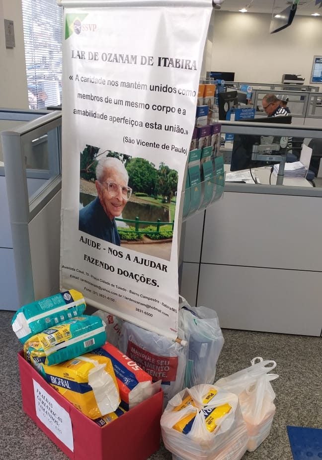 Caixa doa fraldas geriátricas ao Lar de Ozanam na próxima semana