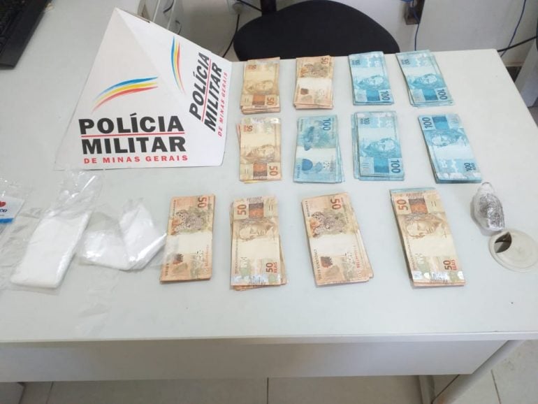 PM de Itabira prende dois homens e apreende mais de R$ 11 mil no Campestre