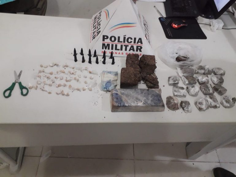 PM prende três homens e apreende crack, cocaína e maconha no São Bento