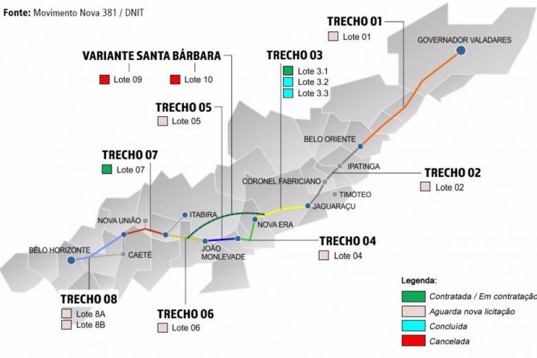 Deputados da Comissão de Fiscalização Financeira e Controle agendam visita técnica à BR-381