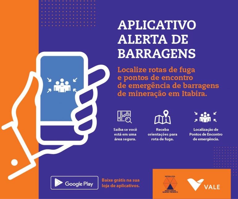 Aplicativo “Alerta de Barragens” é testado durante o simulado de Itabira