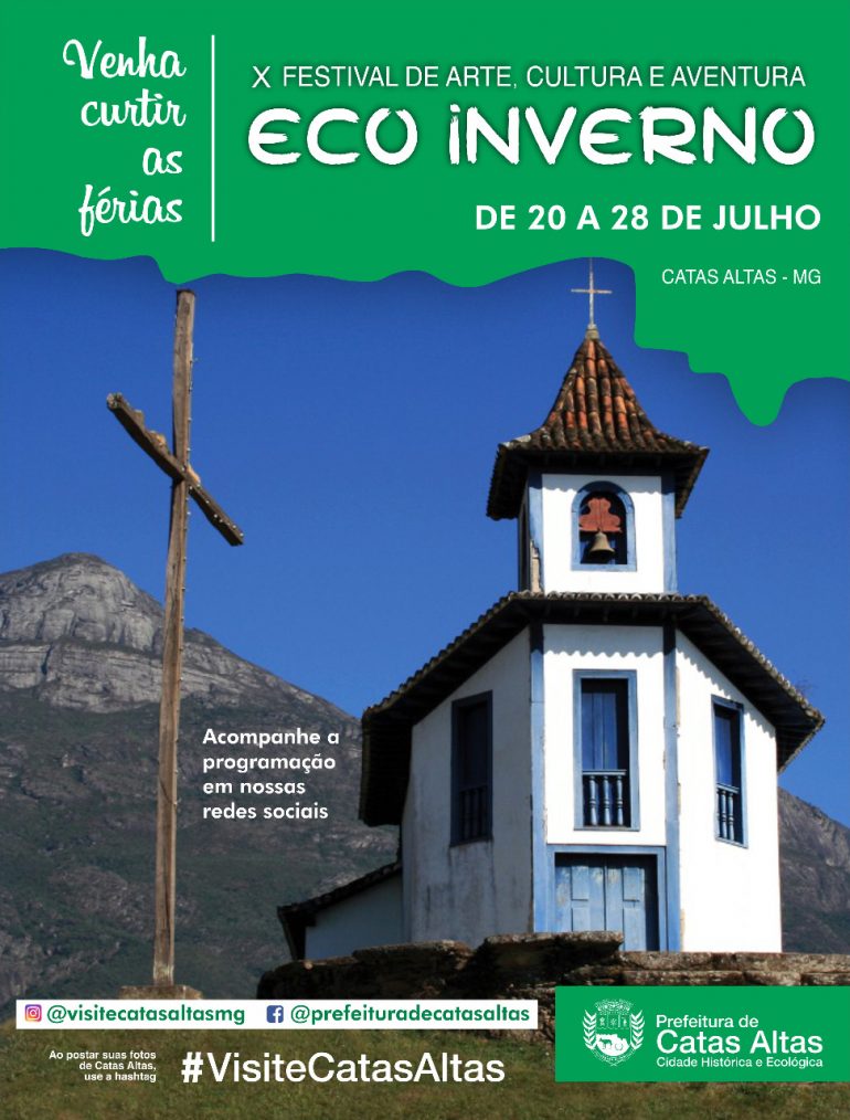 Eco Inverno de Catas Altas começa neste mês com programação gratuita