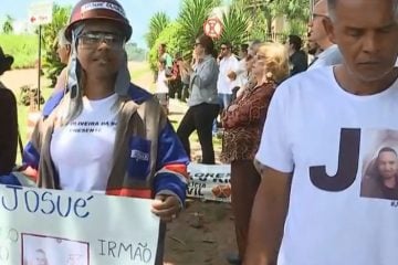 Ato em Brumadinho marca dois meses da tragédia causada pelo rompimento de barragem da Vale
