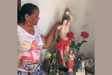 “Rezo todos os dias para São Sebastião proteger minha casa”, diz moradora de Barão de Cocais